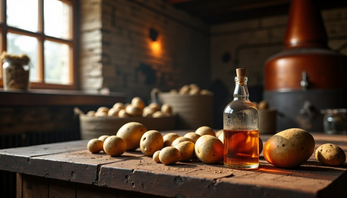 L'alcool de pomme de terre en France : secrets de fabrication, variétés et usages traditionnels